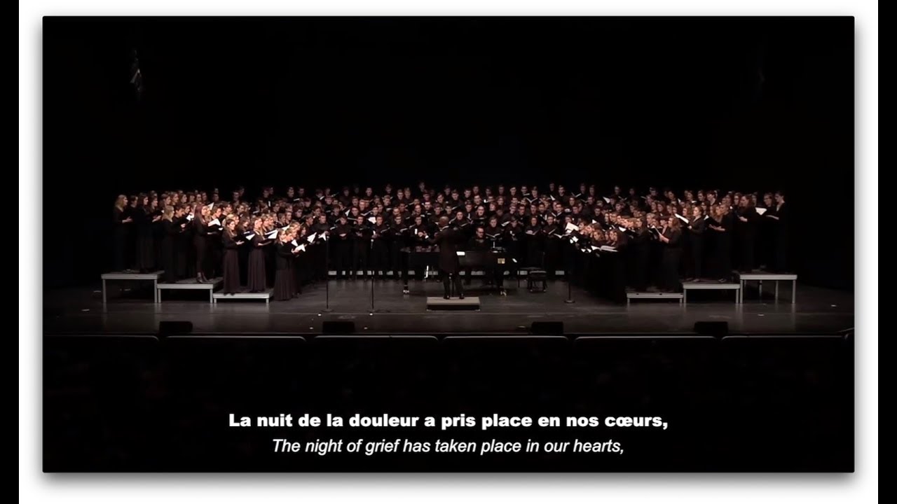 2018 Maine All-State SATB Choir -- Au-Delà Du Chagrin [Guillaume] + Let My Love Be Heard [Runestad]
