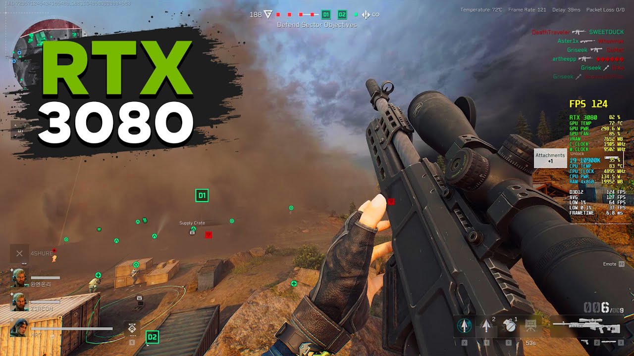 Delta Force - RTX 3080 + i9 10900K | 1440p Max Settings DLSS Quality