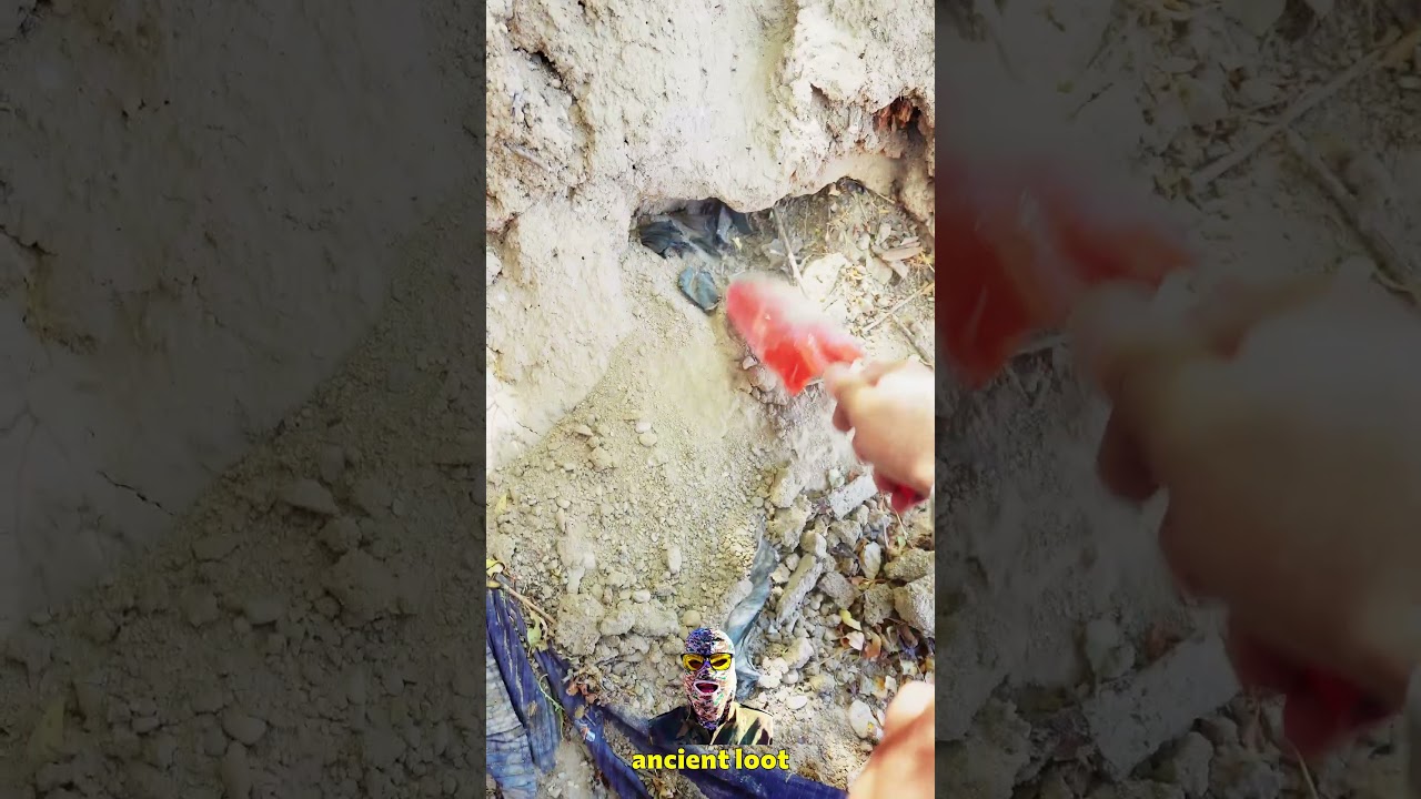 Buried Treasure Deep Underground! 🏴&zwj;☠️ Unbelievable Discovery  #metaldetecting #treasure #shorts