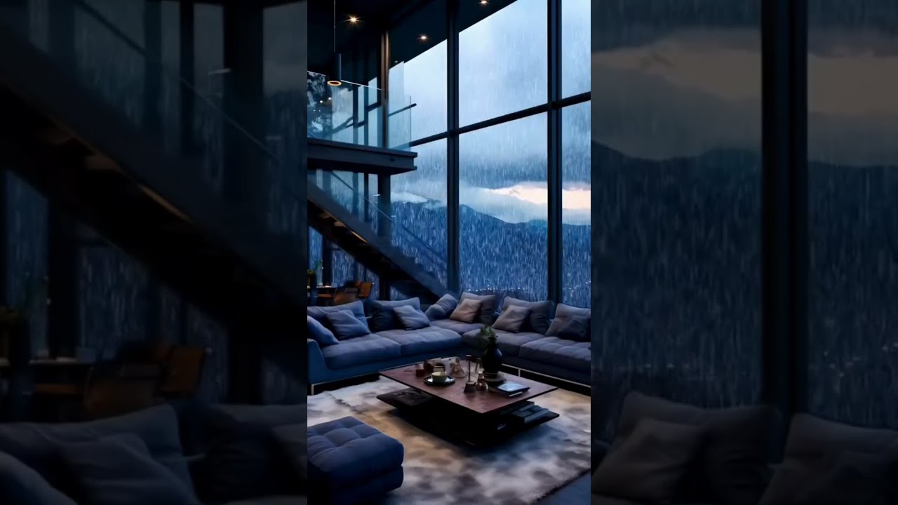 Ambiente aconchegante / Rainy Night Relaxation 4k, 30 Minutes./ flash back