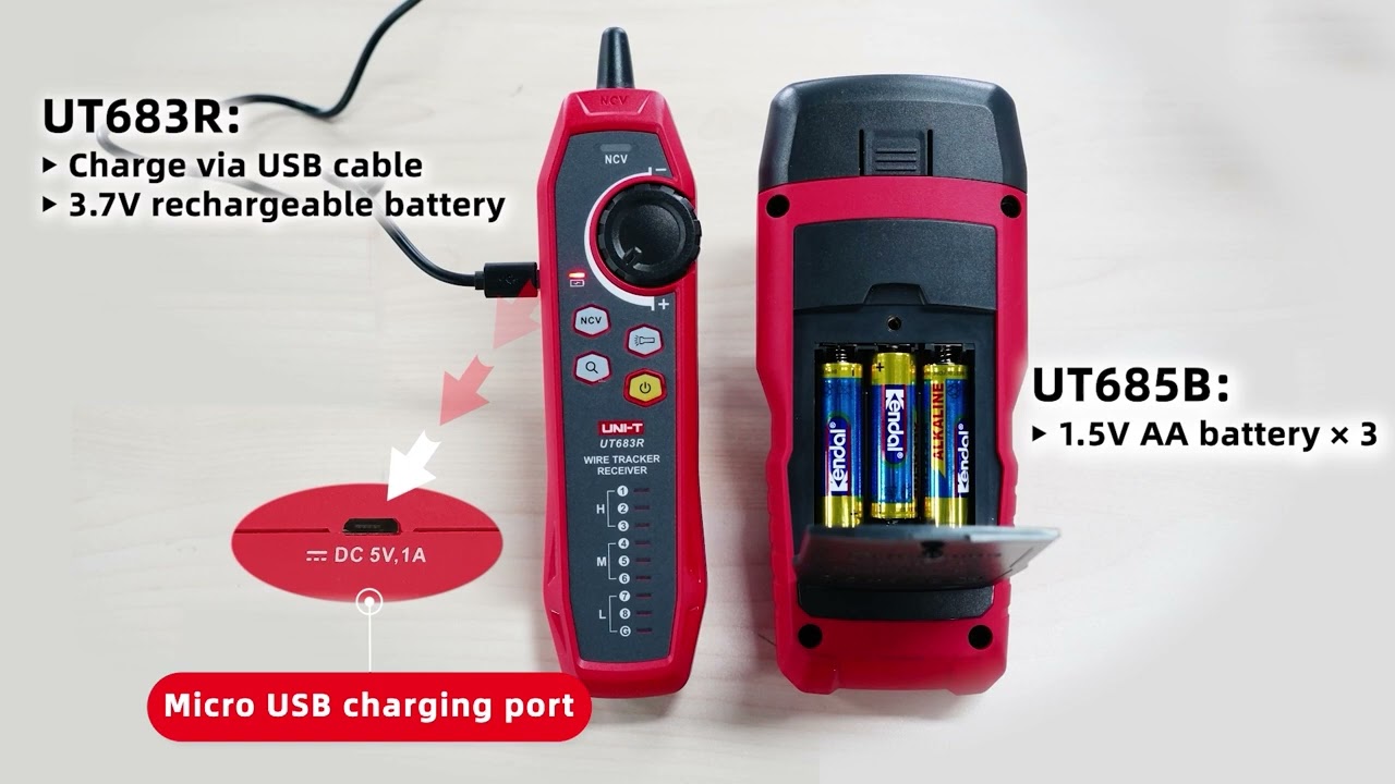 UNI T UT685B KIT TDR Cable Tester  Wire Tracker