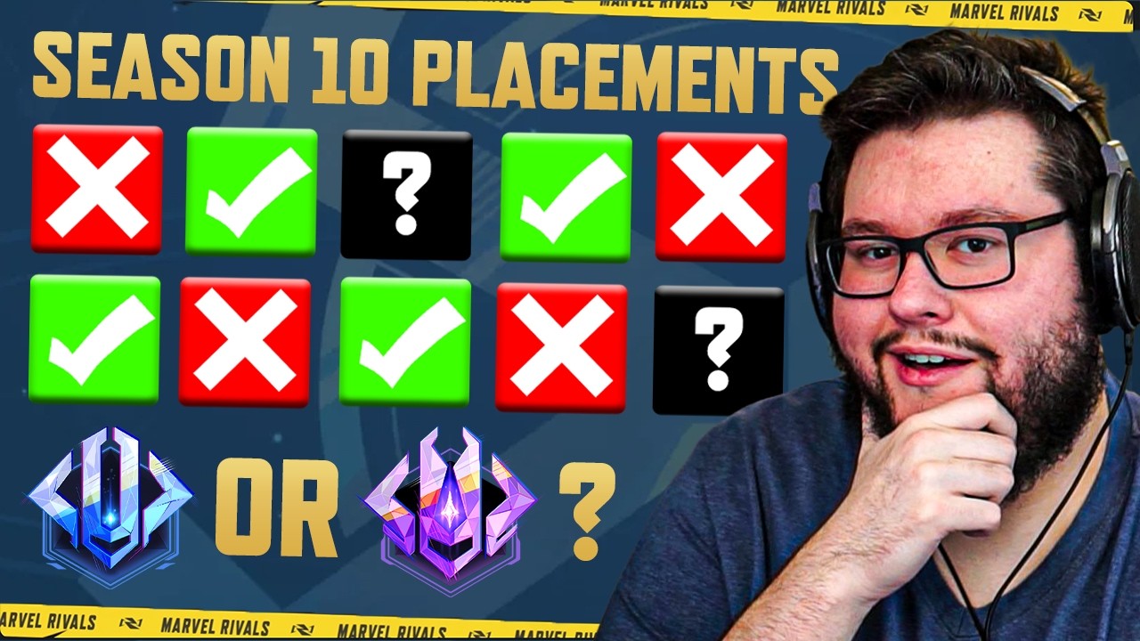 I FINALLY Did My Season 10 Placements In Marvel Rivals