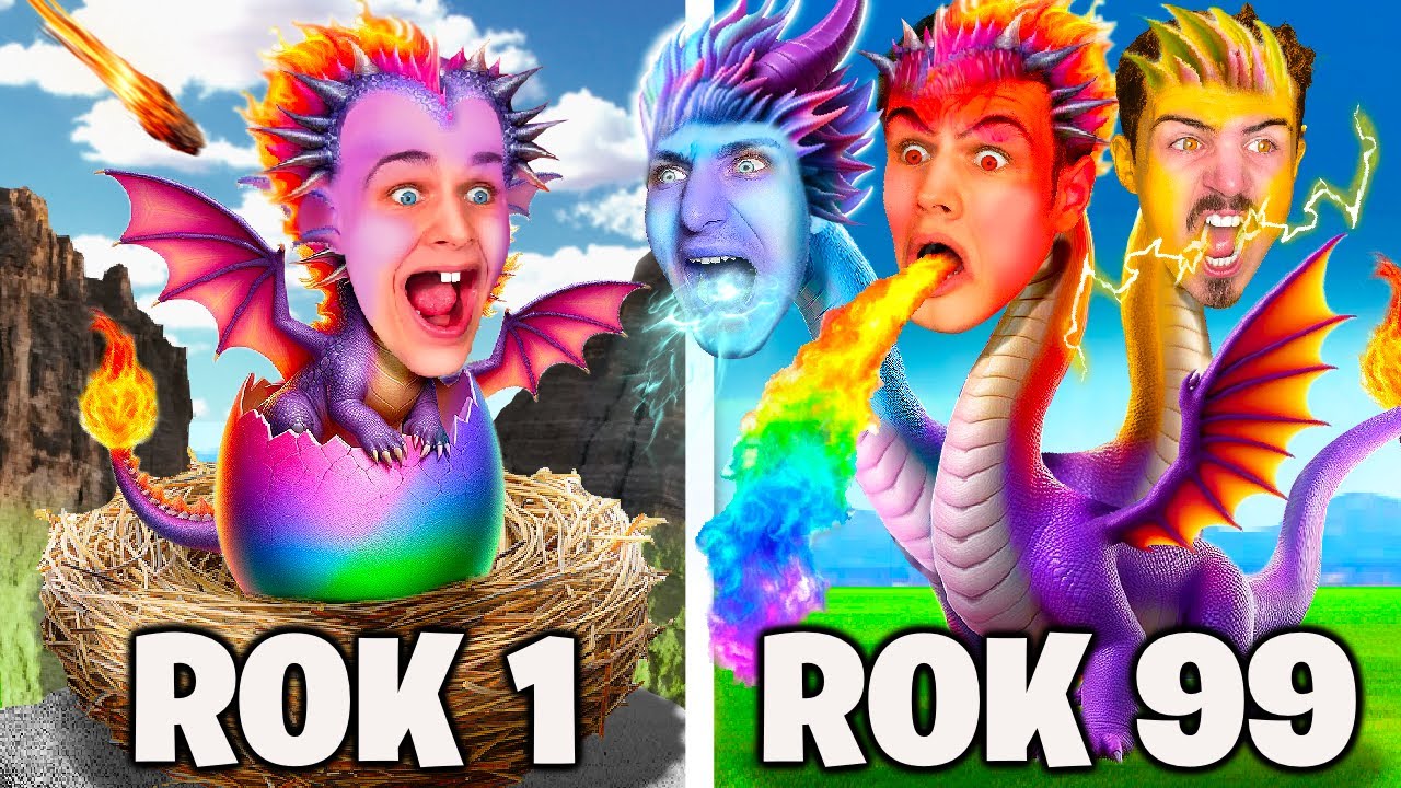 ŽIJU 99 LET jako ELEMENTÁLNÍ DRAK v Minecraftu!