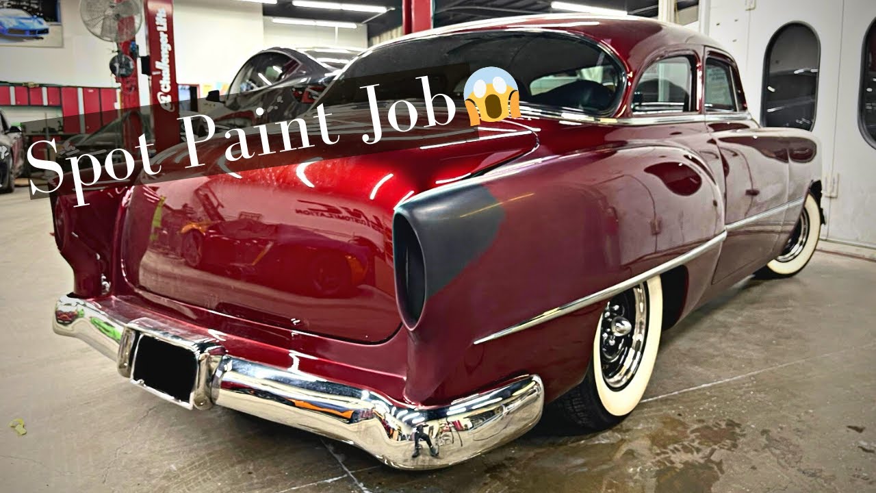 ‘54 Chevy Bel Air Candy Apple Red Spot Paint Job - Perfect Repair??