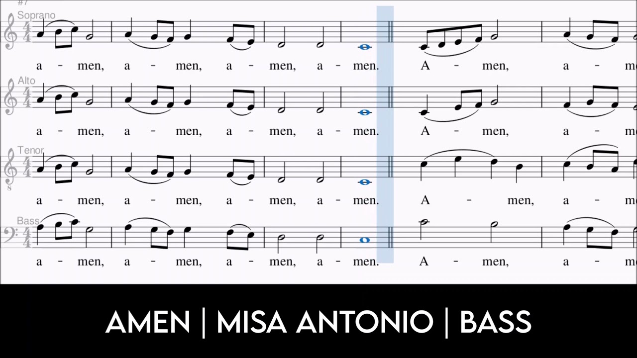 Amen | Misa Antonio | Bass