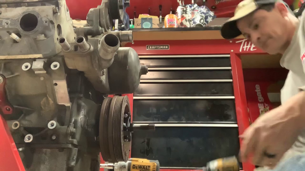 LS Harmonic balancer removal