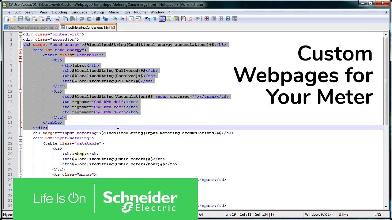 How to Create Custom Webpages for Your Meter