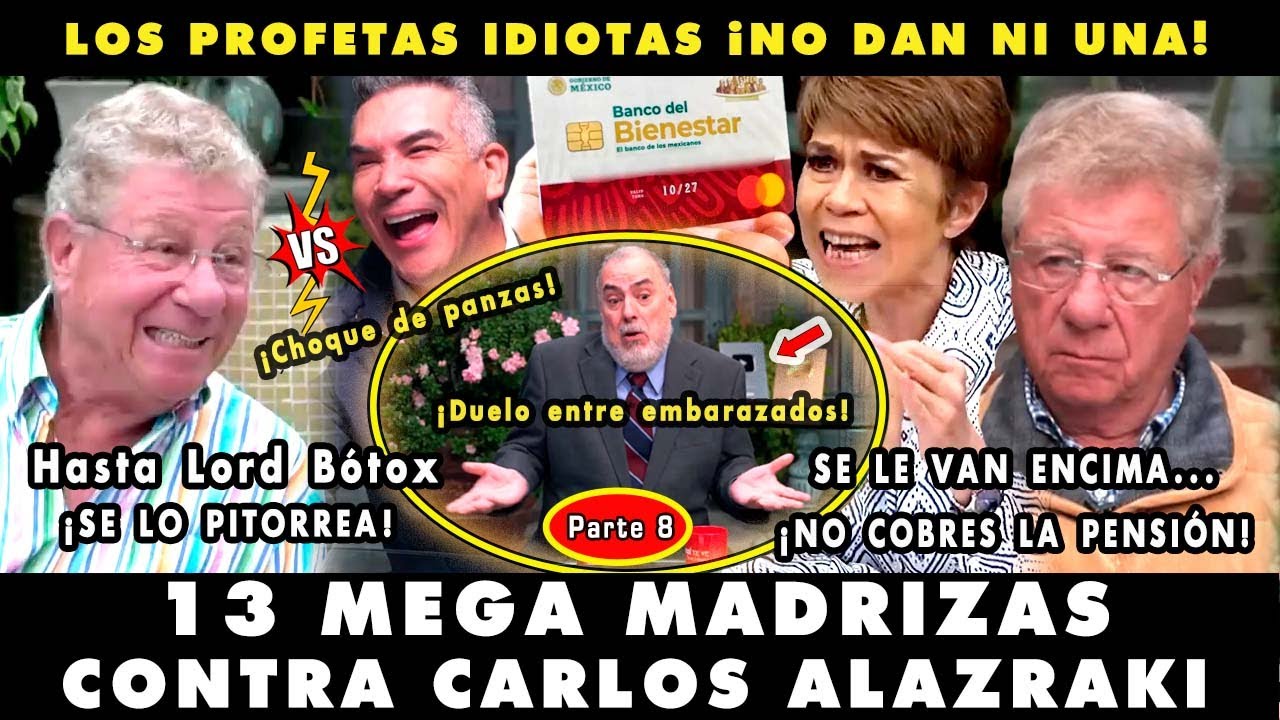 ¡INCREÍBLE! ¡PAQUITA TUNDE A CALDERÓN! TOP 13 MEGA MADRIZAS VS CARLOS ALAZRAKI VIII