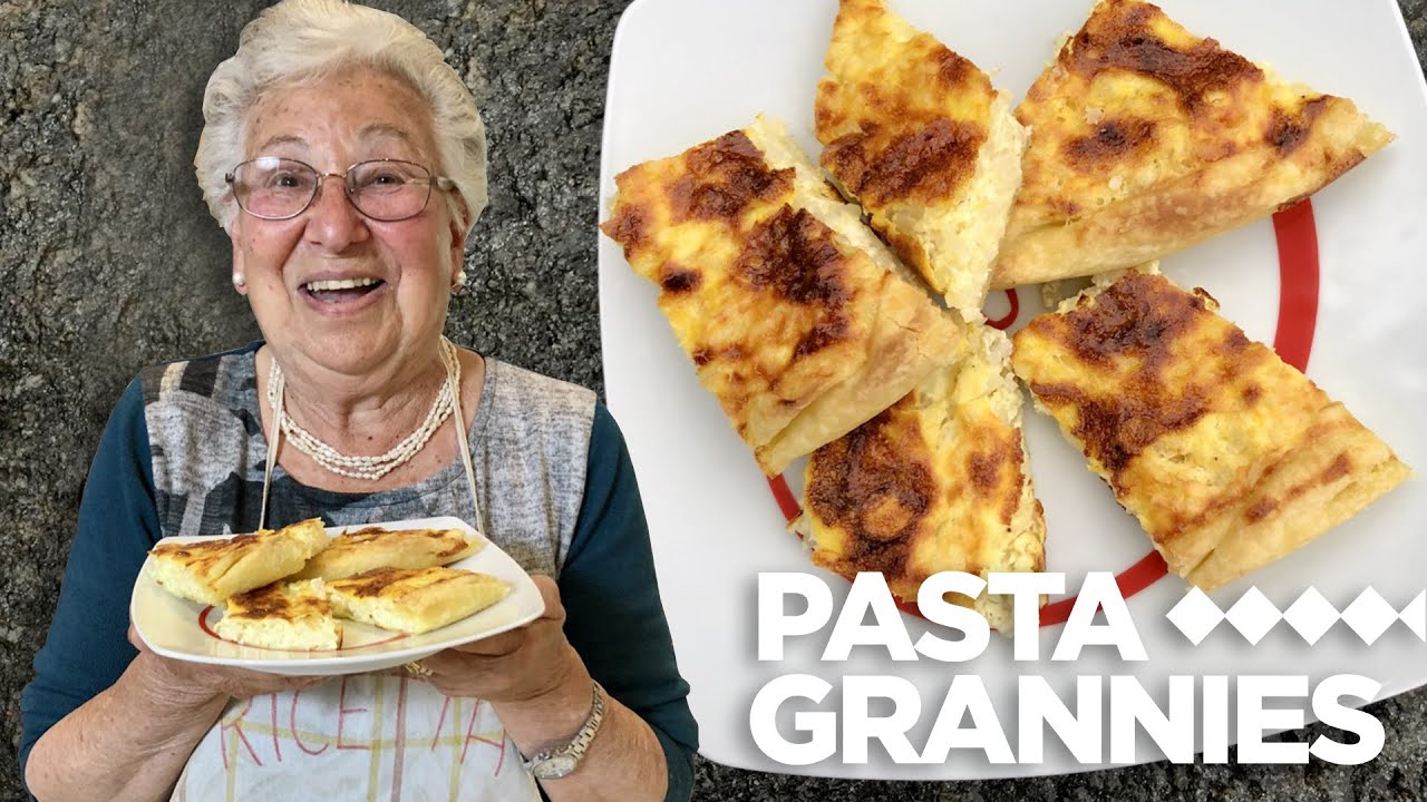 91yr old Giannina makes a Ligurian cheesy rice pie! | Pasta Grannies