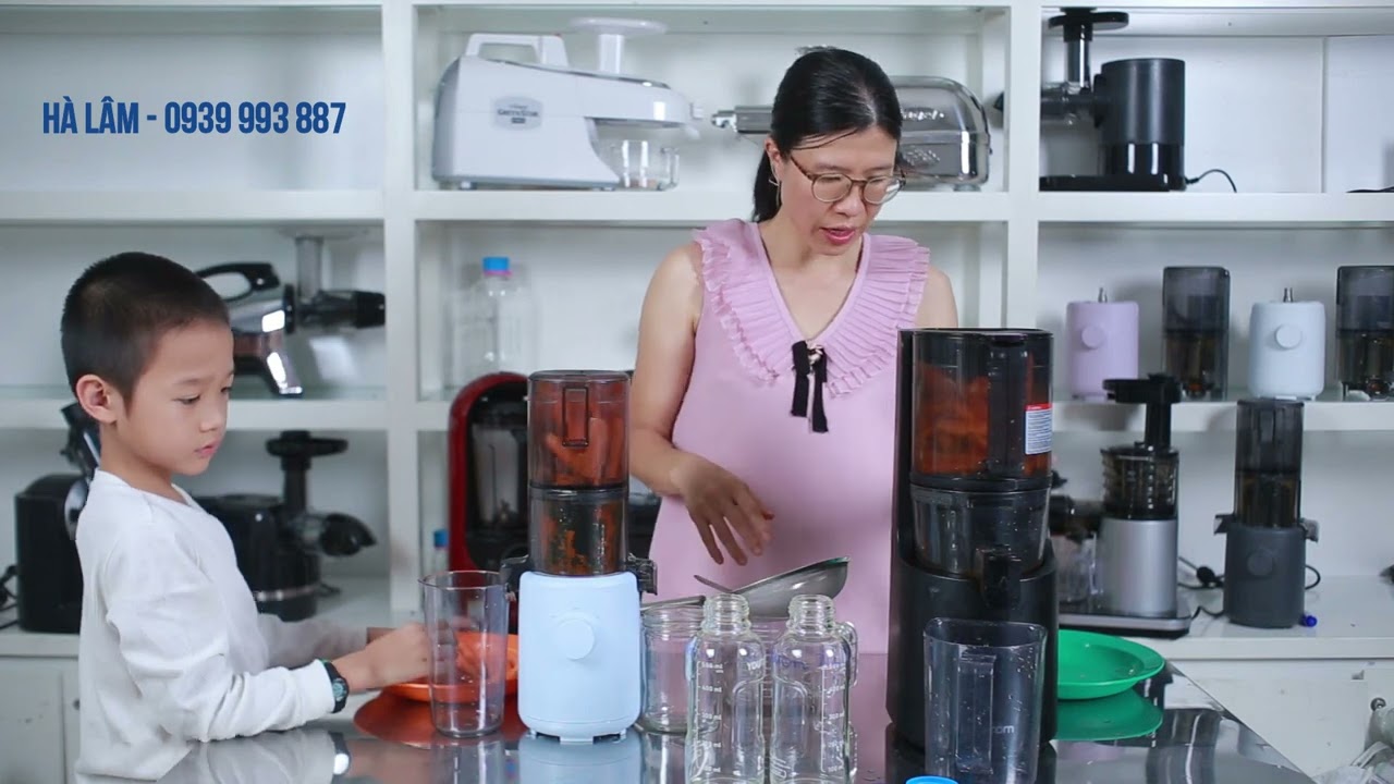 Hurom h310 - REVIEW - Ép thử với Cà rốt