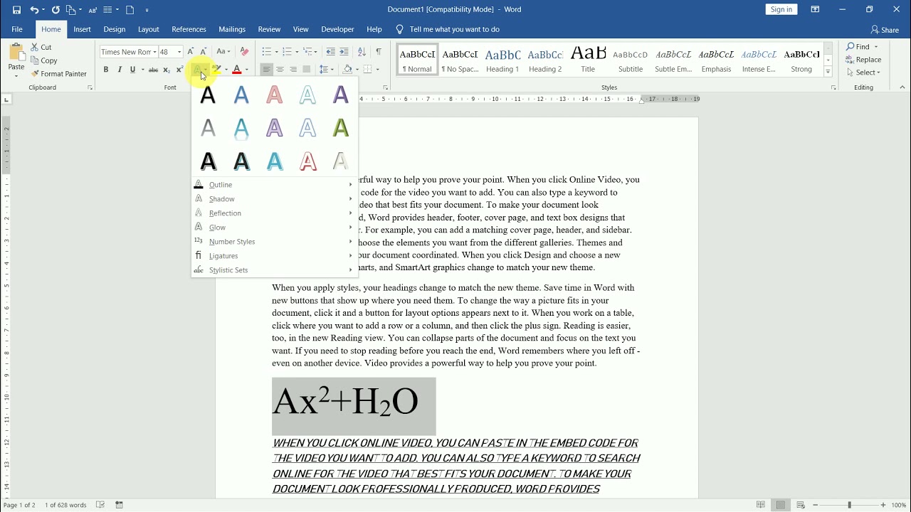 Episode 2   MOS Word Home Tab Font Group