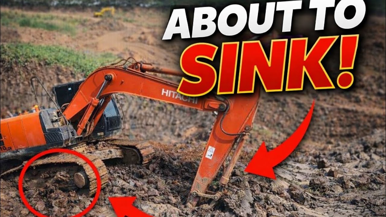 One More Scoop and This Excavator Could Sink!