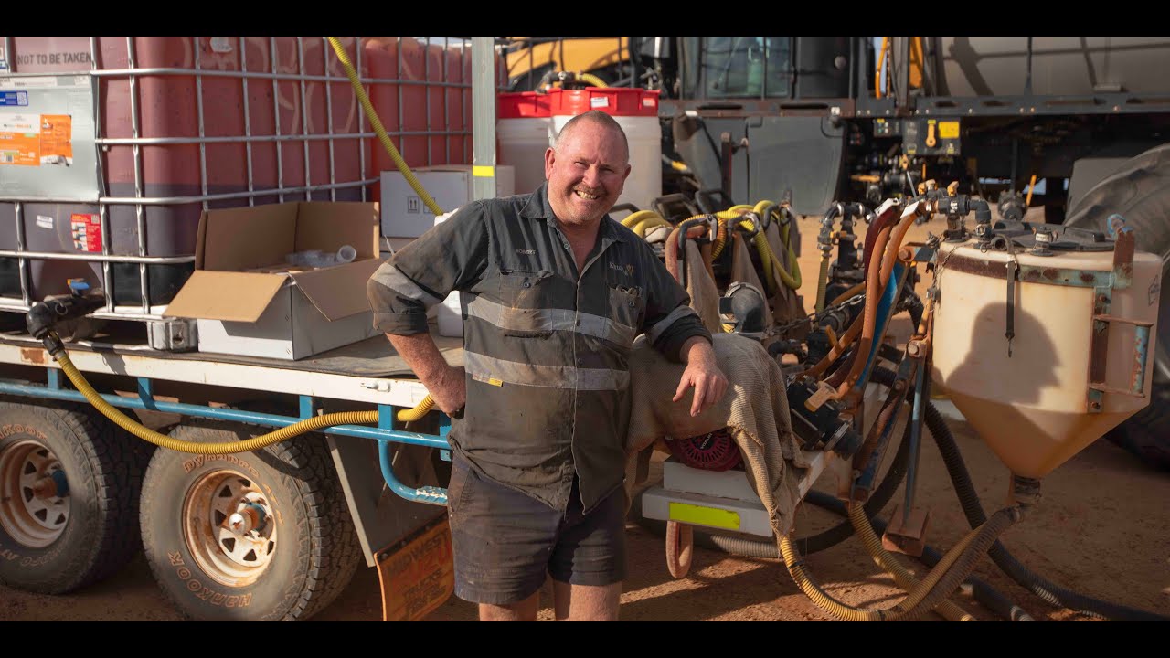 Erangy Springs Farm just to South West of Mullewa just about finished their massive program.