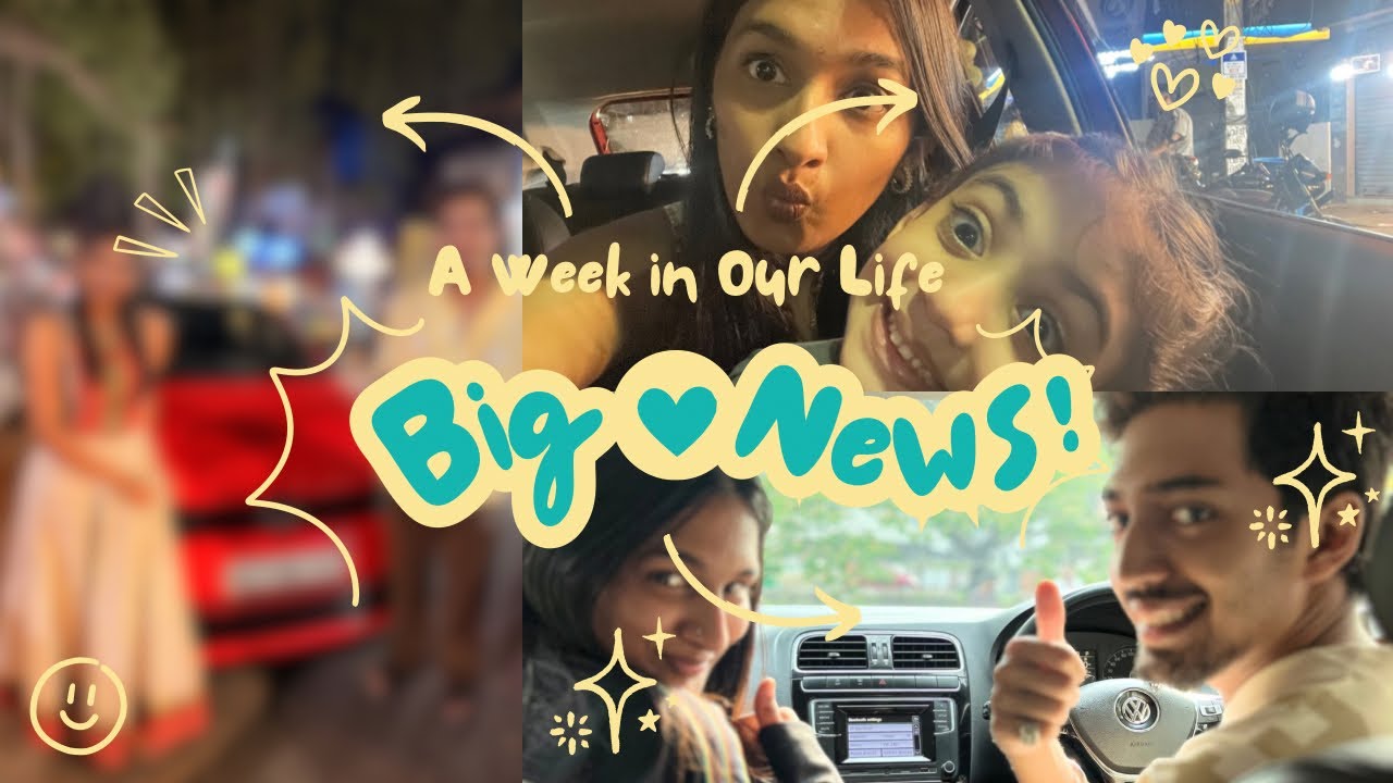 Happiest Weekly Vlog Yet | Big News to Share | devika deepu | sowbhagya venkitesh 