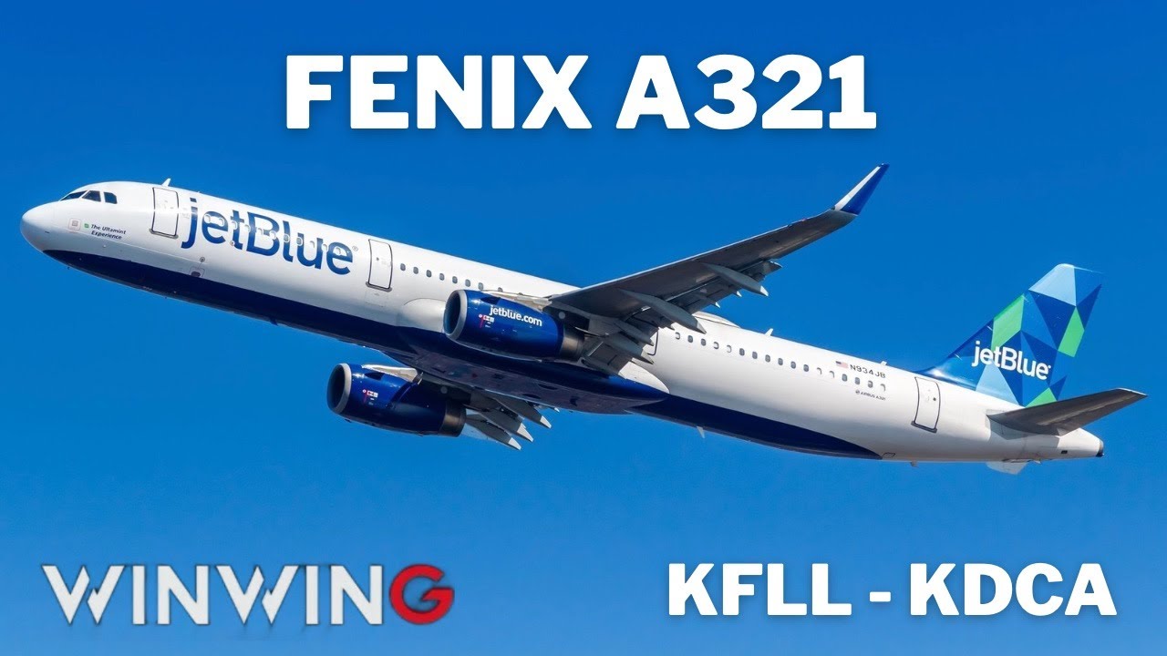 WinWing Cockpit | Fenix A321 | KFLL - KDCA | MSFS 2024