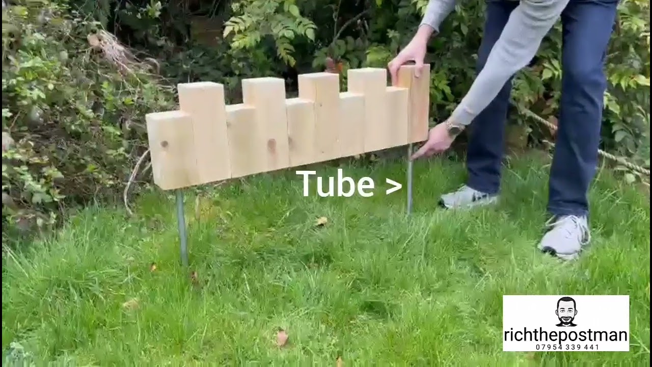 richthepostman No DIG Vertical Straight Edging 100mm x 100mm blocks-Prototype#1