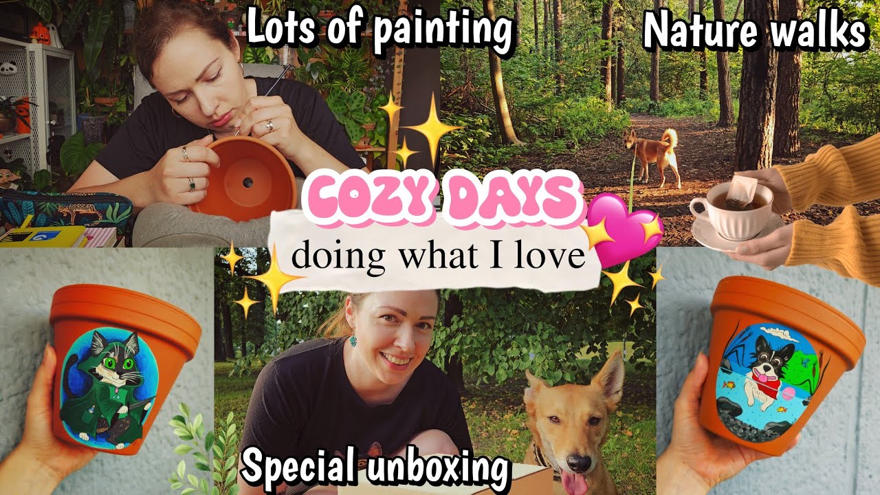 Painting for my small business 💖✨ and a special mail unboxing 🐄