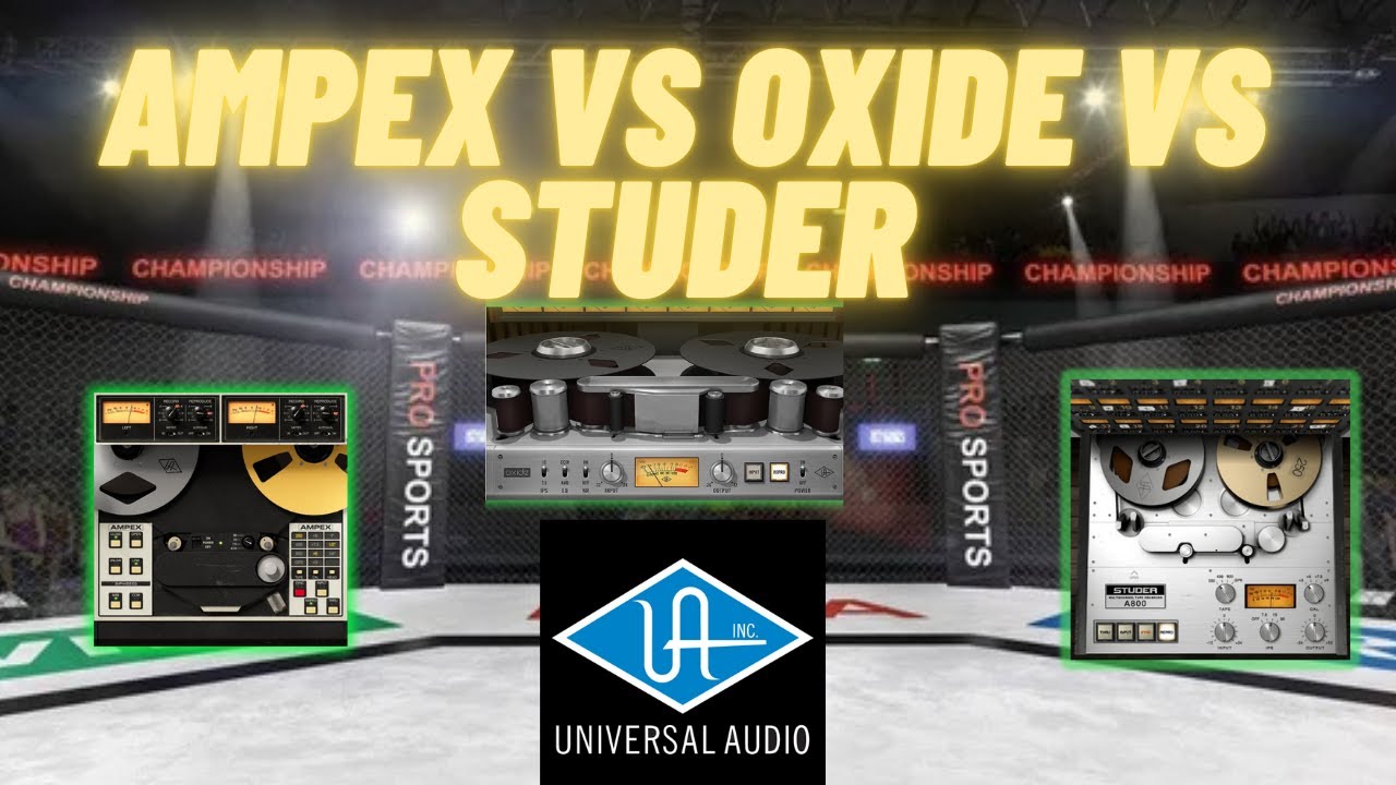 UAD TAPE PLUGINS FIGHT! | Oxide vs Studer vs Ampex