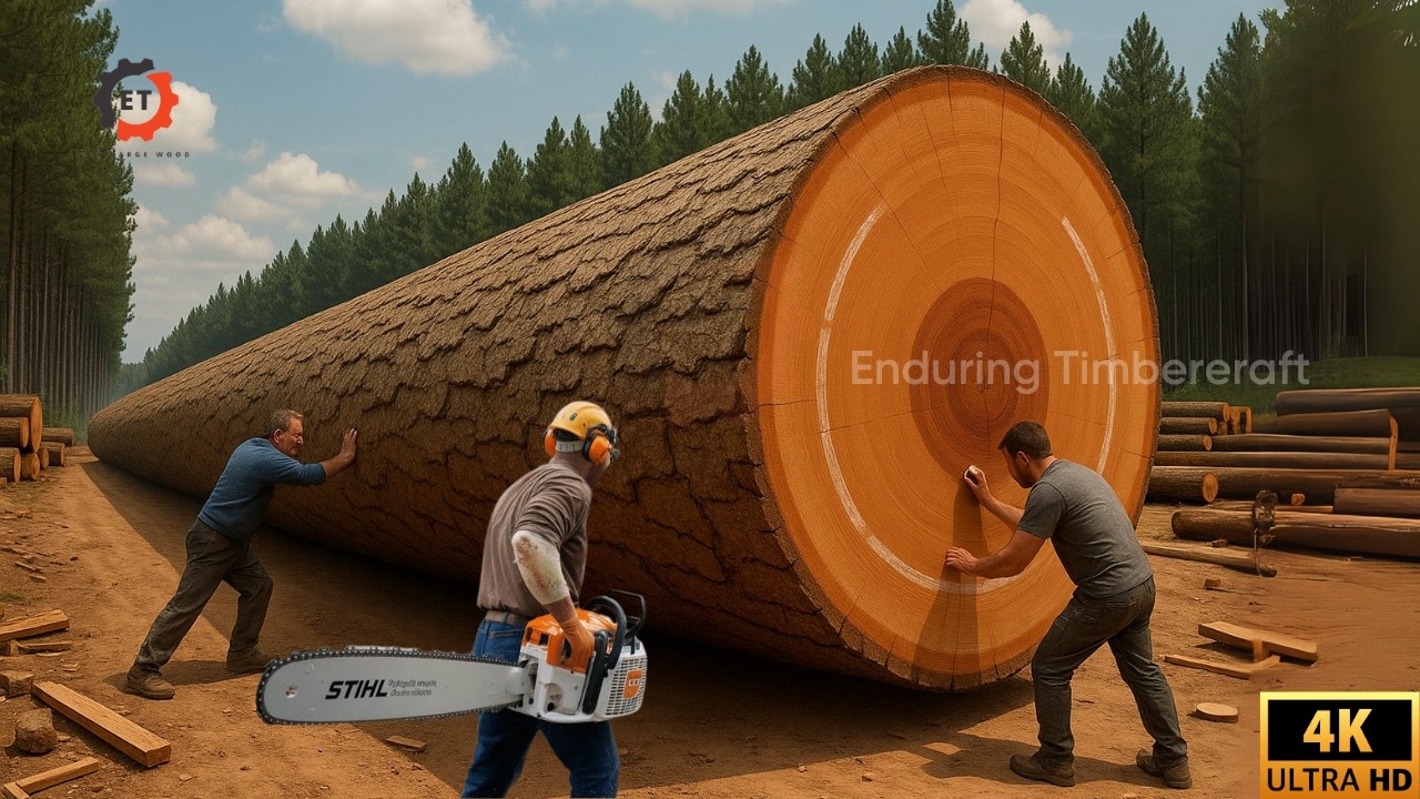 Best Wood Cutting Techniques and Carpentry Tools World's Largest Tree Destroyer Enduring Timbereraft