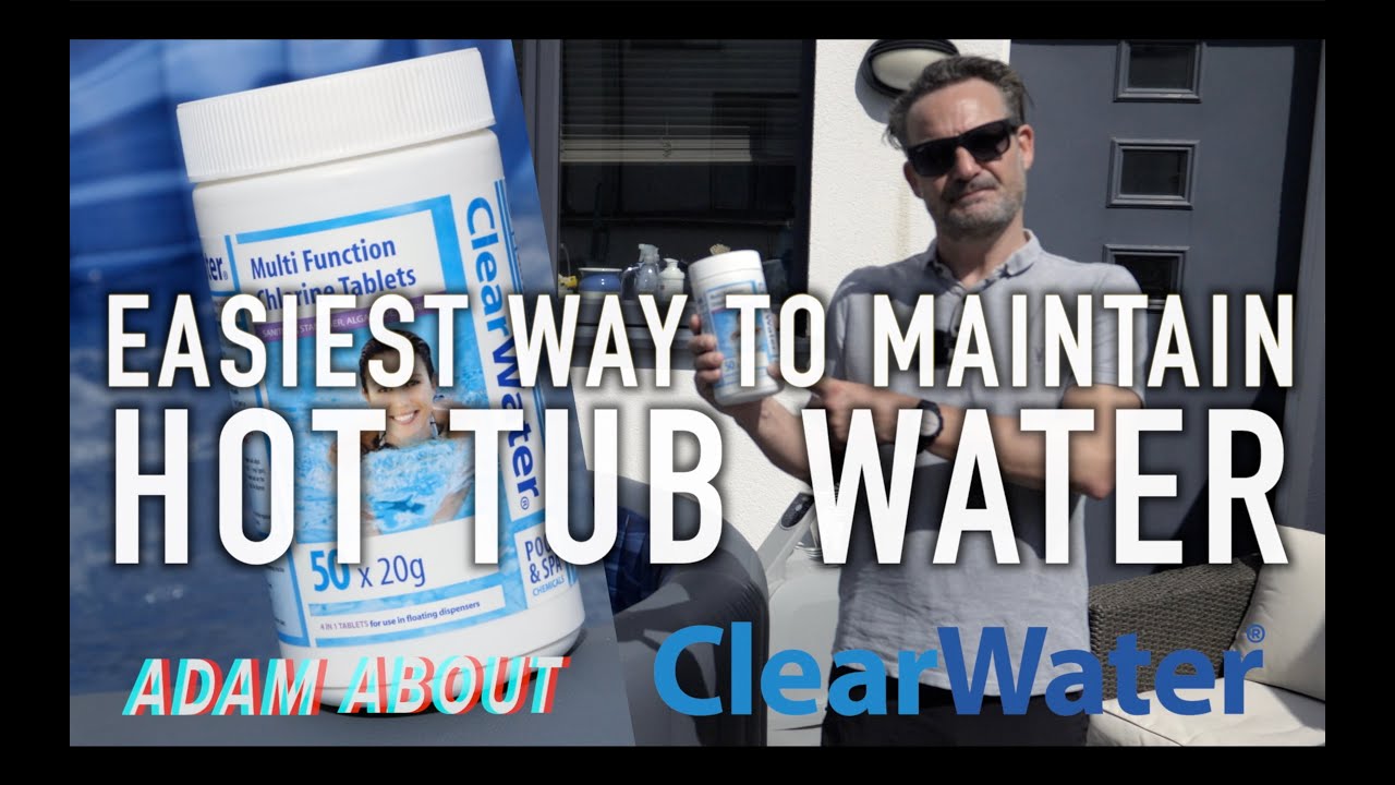Easiest way to MAINTAIN your HOT TUB WATER: How to use the Clearwater Multifunction Chlorine Tablets