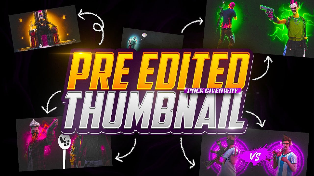 Free Fire Pre Edited Thumbnails Pack | Free To Use Thumbnails | Vaibhav GFX