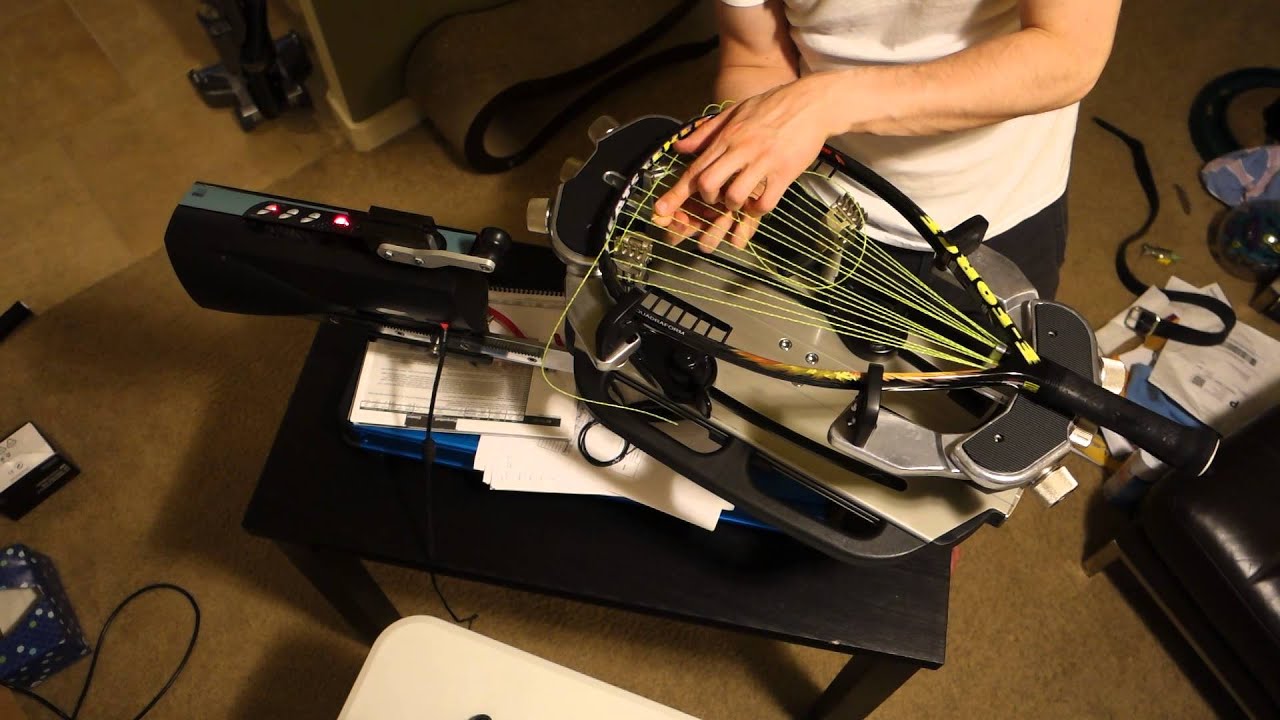 Stringing an E-Force Heatseeker 175 Racquetball Racquet