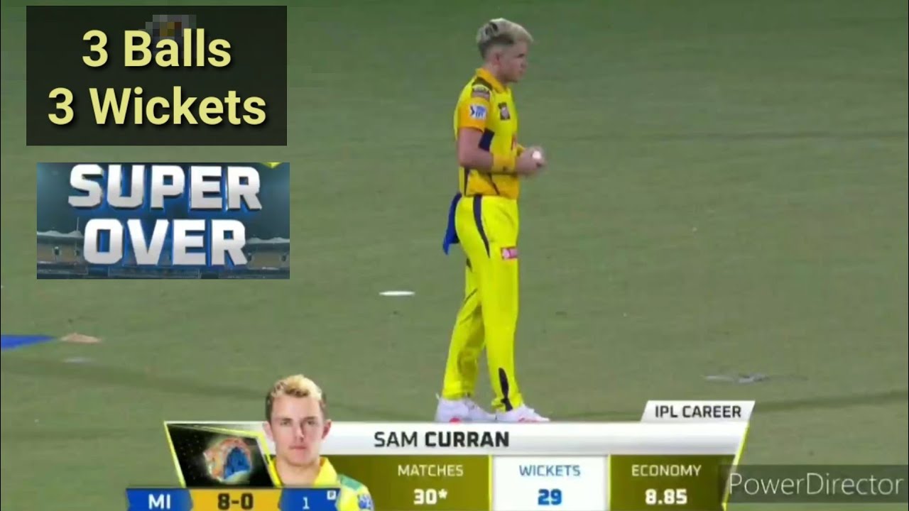 Watch : Sam curran hat trick in IPL  CSK vs MI Highlights 🔥