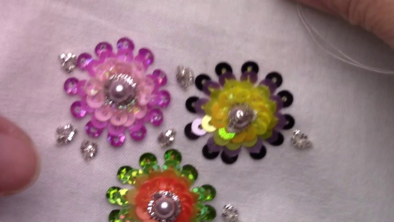 ビーズ刺繍上級　第3回　モールを使った2つのテクニック