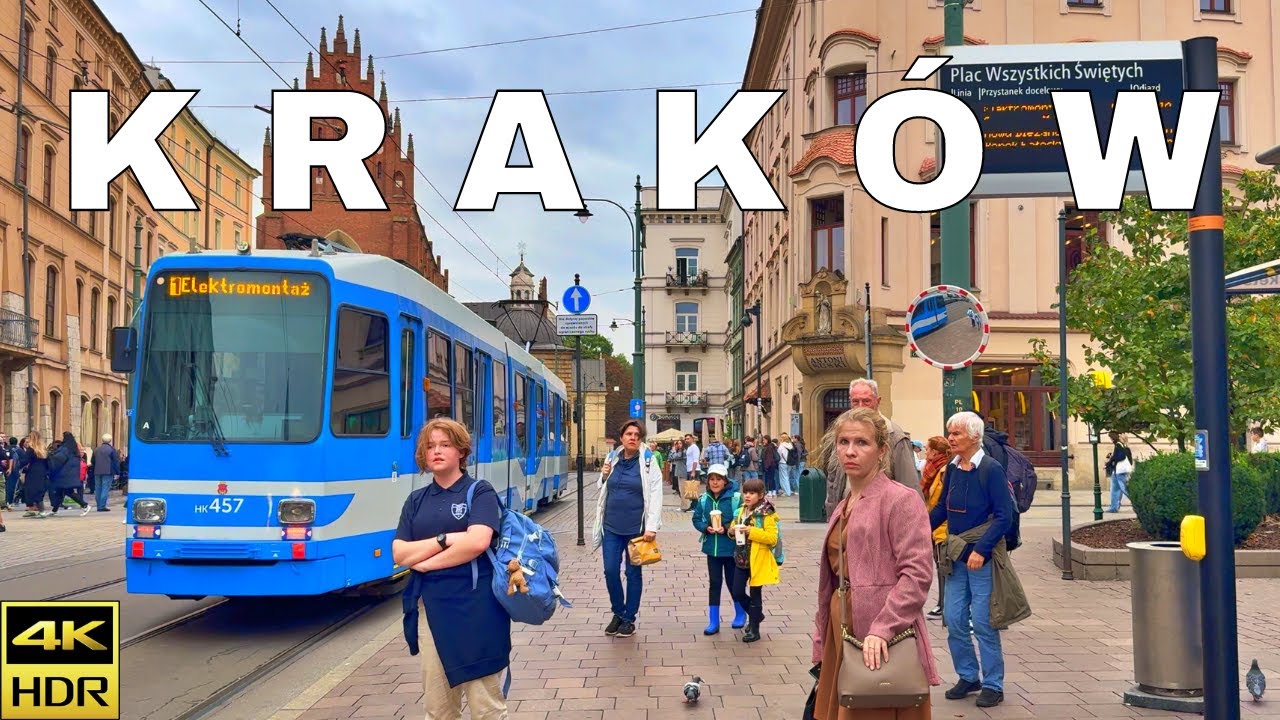 An Autumn Day in Krakow 🍁☁️ | POLAND 🇵🇱 2024 | 4K HDR