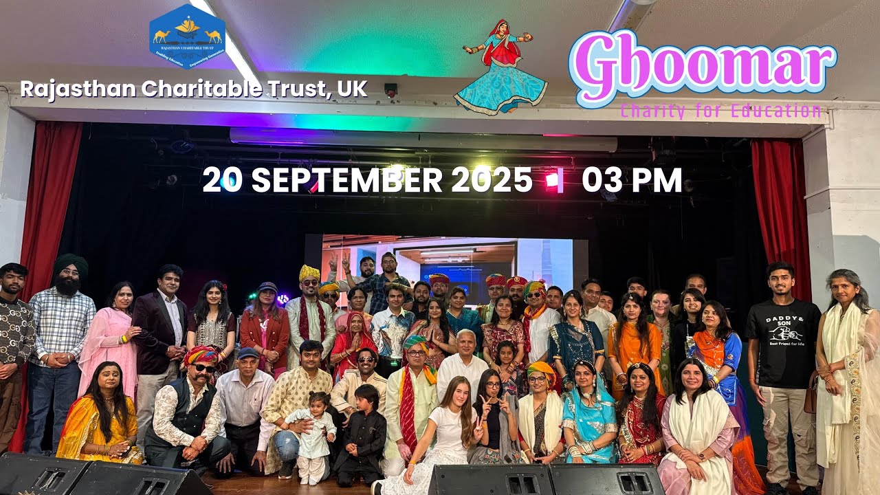 Ghoomar in London 2025 | Rajasthan Charitable Trust, UK 🇬🇧