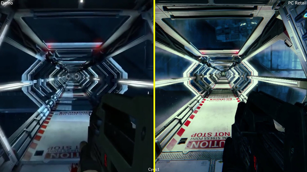 Aliens Colonial Marines E3 2012 Demo vs Retail PC Graphics Comparison