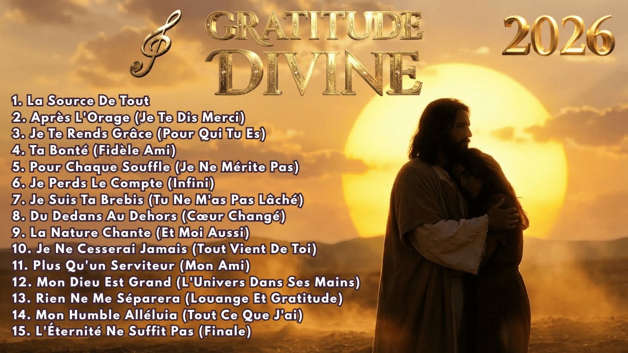 💖 CŒUR RECONNAISSANT 2026 : Merci Jésus pour Tout (2H de Louange et Miracles)