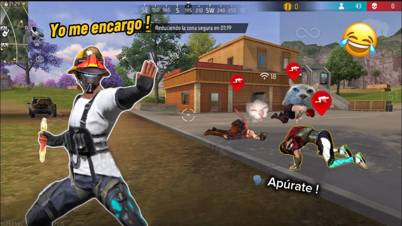 SACANDO REACCIONES GRACIOSAS de la GENTE en FREE FIRE #5 😂
