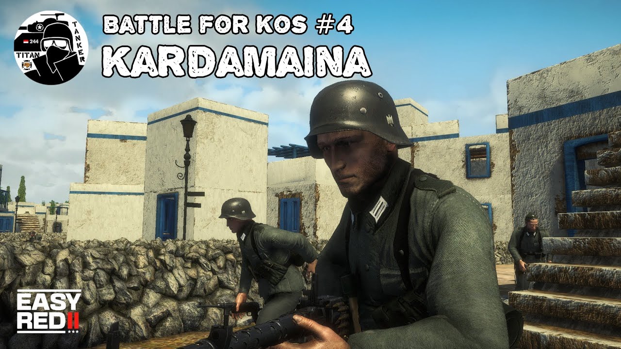 Battle for Kos #4 - Kardamaina (AXIS) | Easy Red 2 Germany Gameplay (No Commentary)