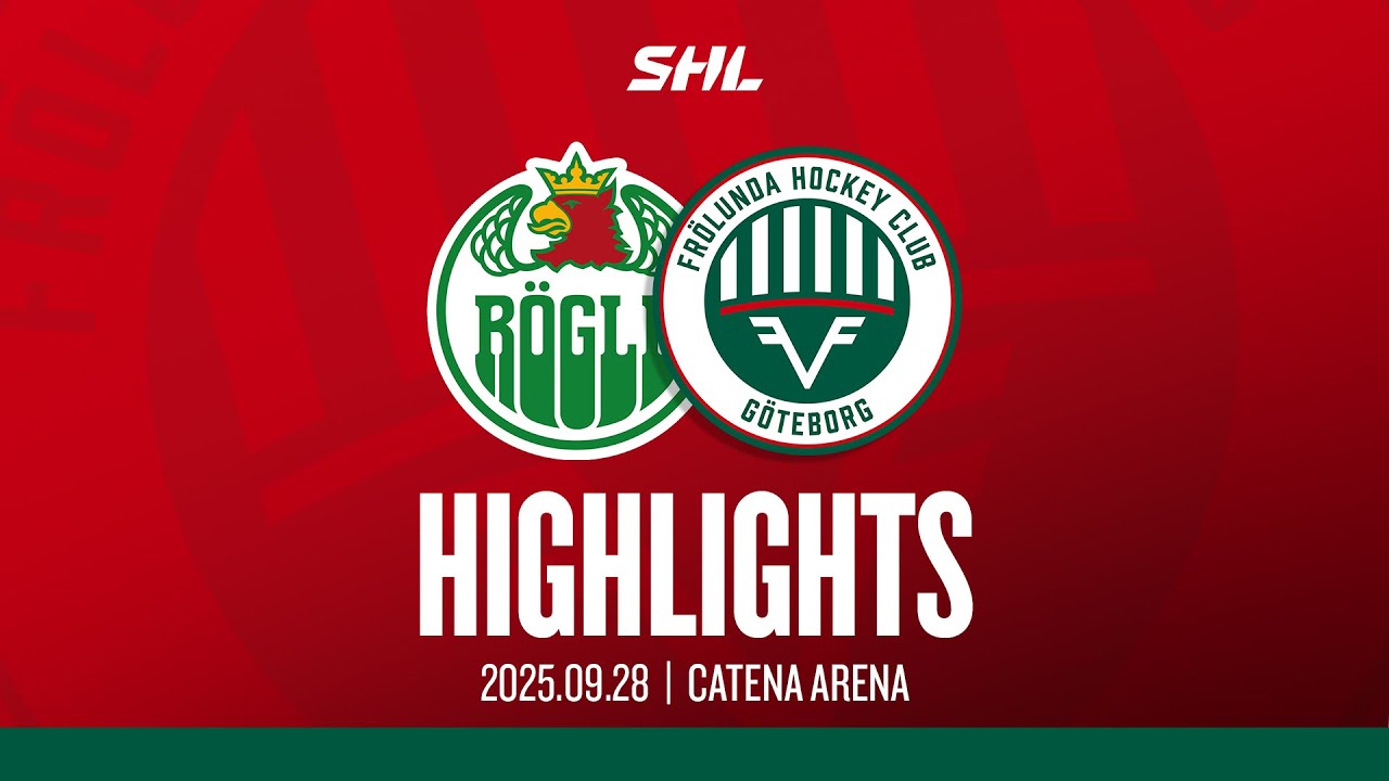 HIGHLIGHTS: R&ouml;gle BK - Fr&ouml;lunda HC | SHL | 2025-10-28