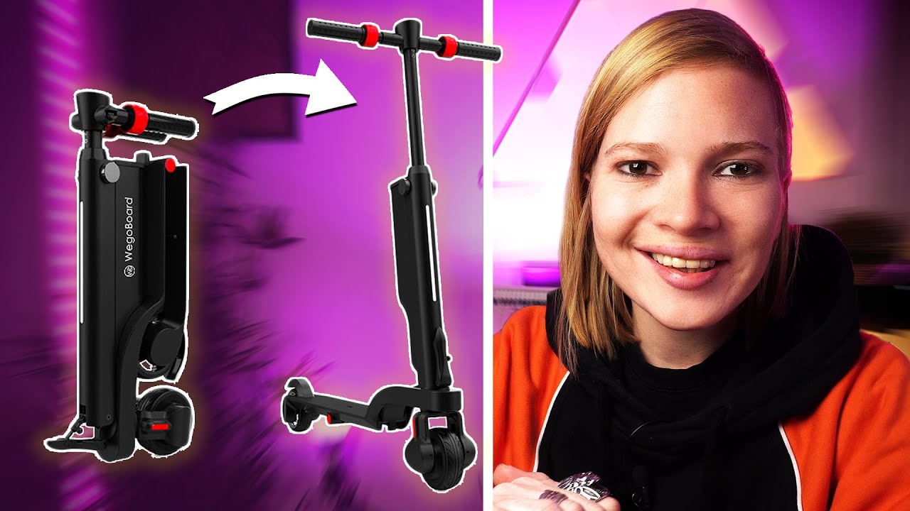 CETTE TROTTINETTE &Eacute;LECTRIQUE SE PLIE EN 4 ! -  WEGOBOARD 4FLEX