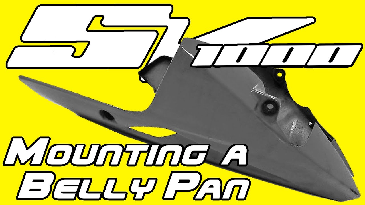 MotoMazz - Mounting a belly pan - Suzuki SV1000