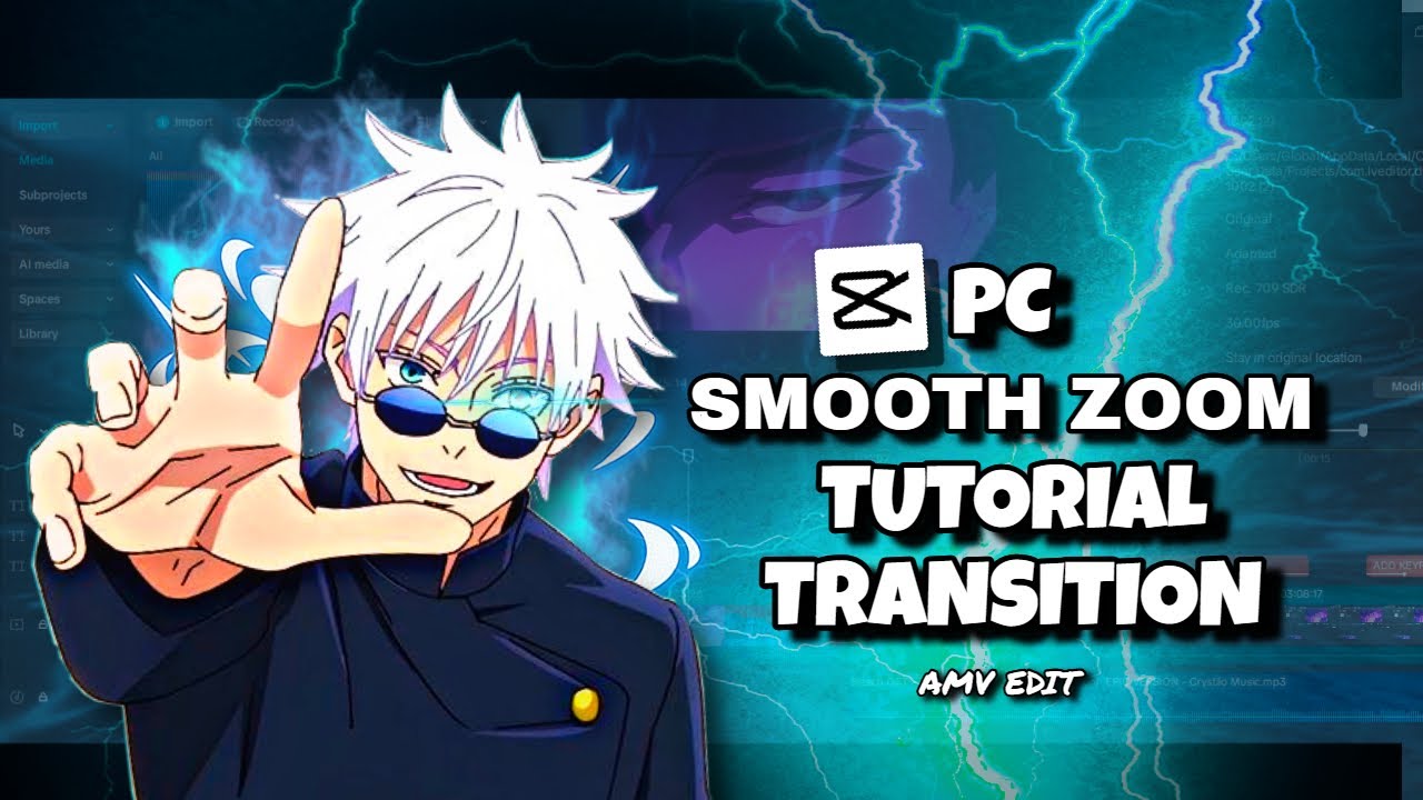 Smooth Zoom Tutorial  like AE in CapCut PC 💻 | Anime AMV Tutorial #1