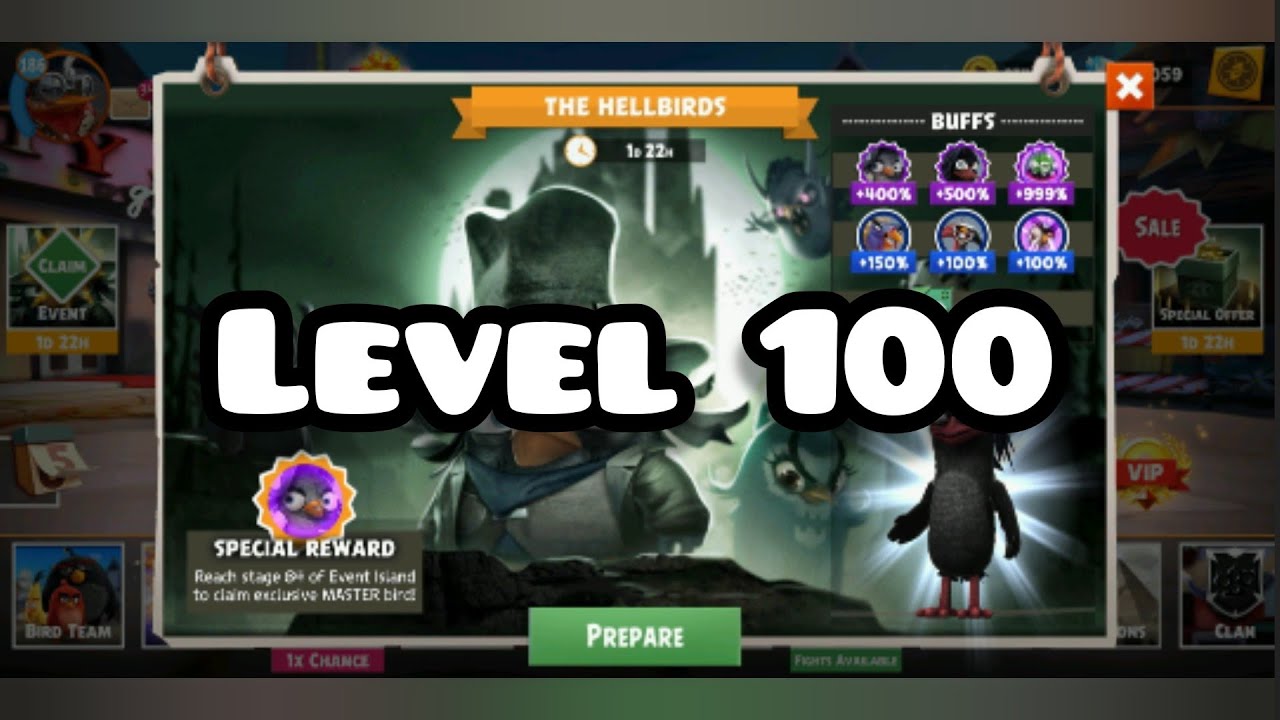 Angry Birds Evolution: The Hellbirds Level 100 Gameplay