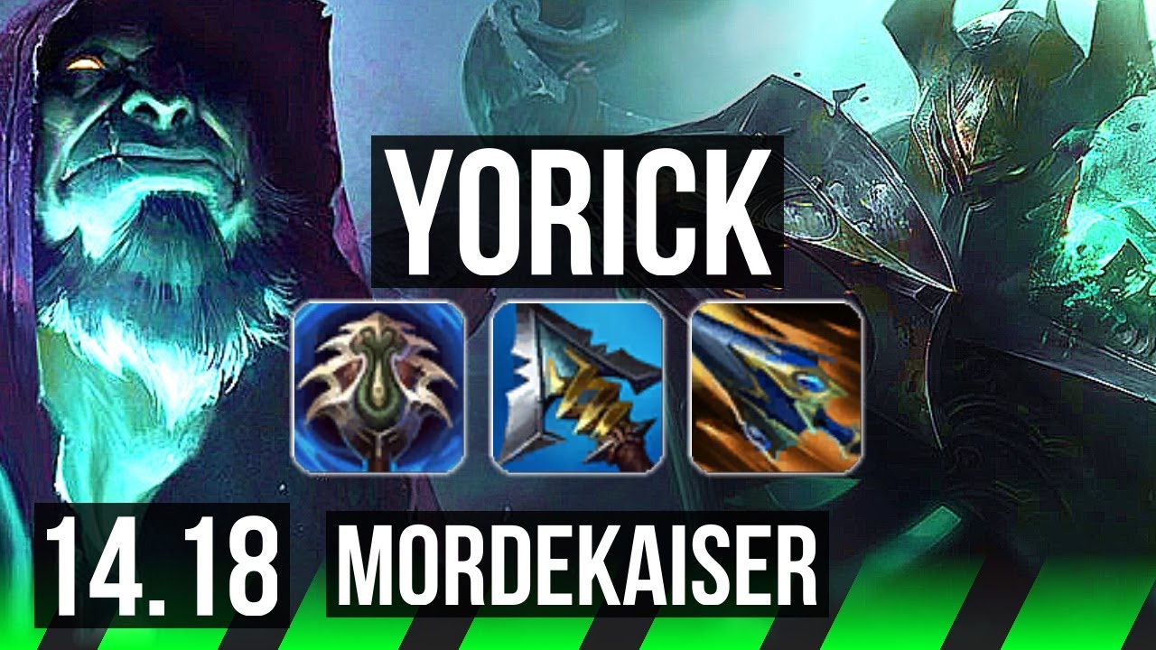 YORICK vs MORDEKAISER (JGL) | 65% winrate, Legendary, 9/2/4 | EUW Master | 14.18