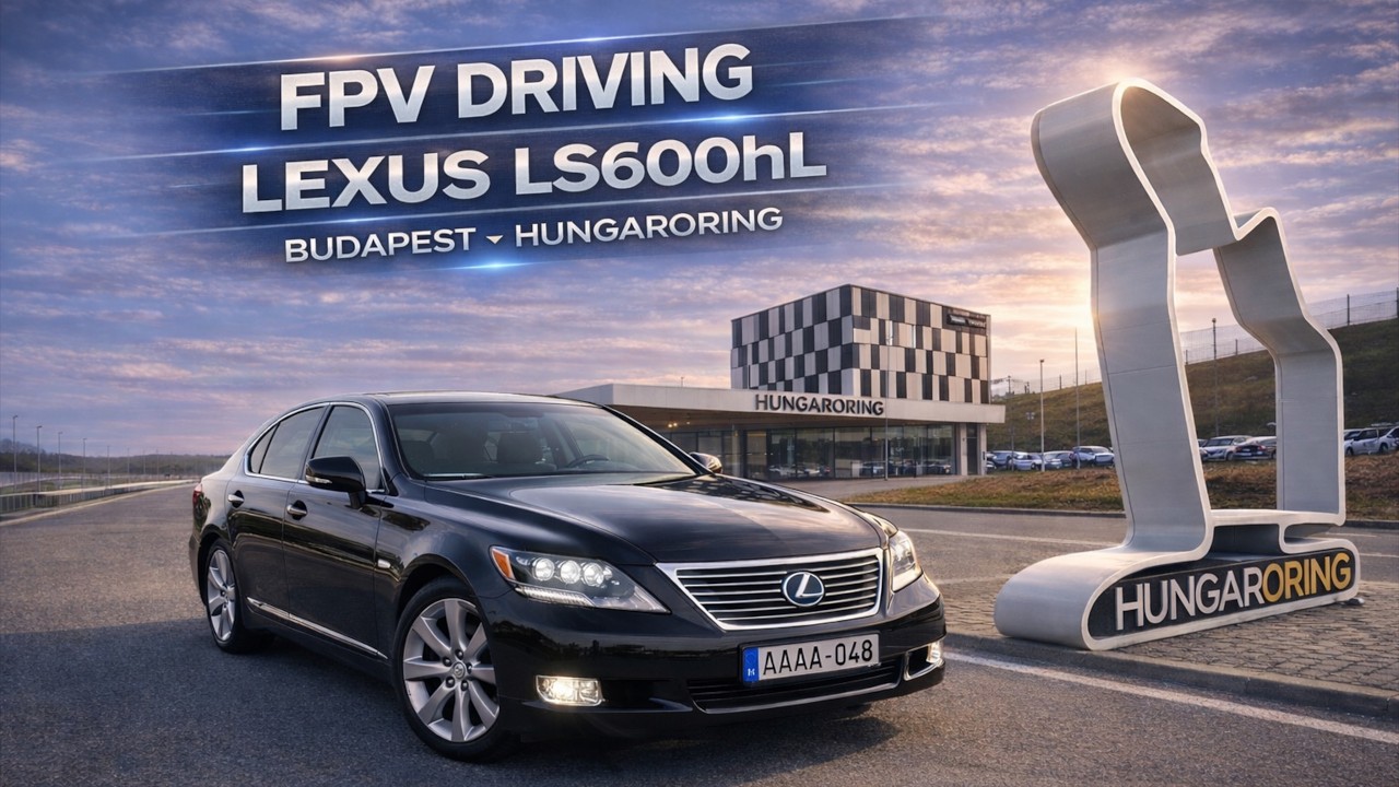 Lexus LS600hL FPV driving on Highway🔥 Budapest &rarr; Hungaroring | Luxury hybrid experience 4K