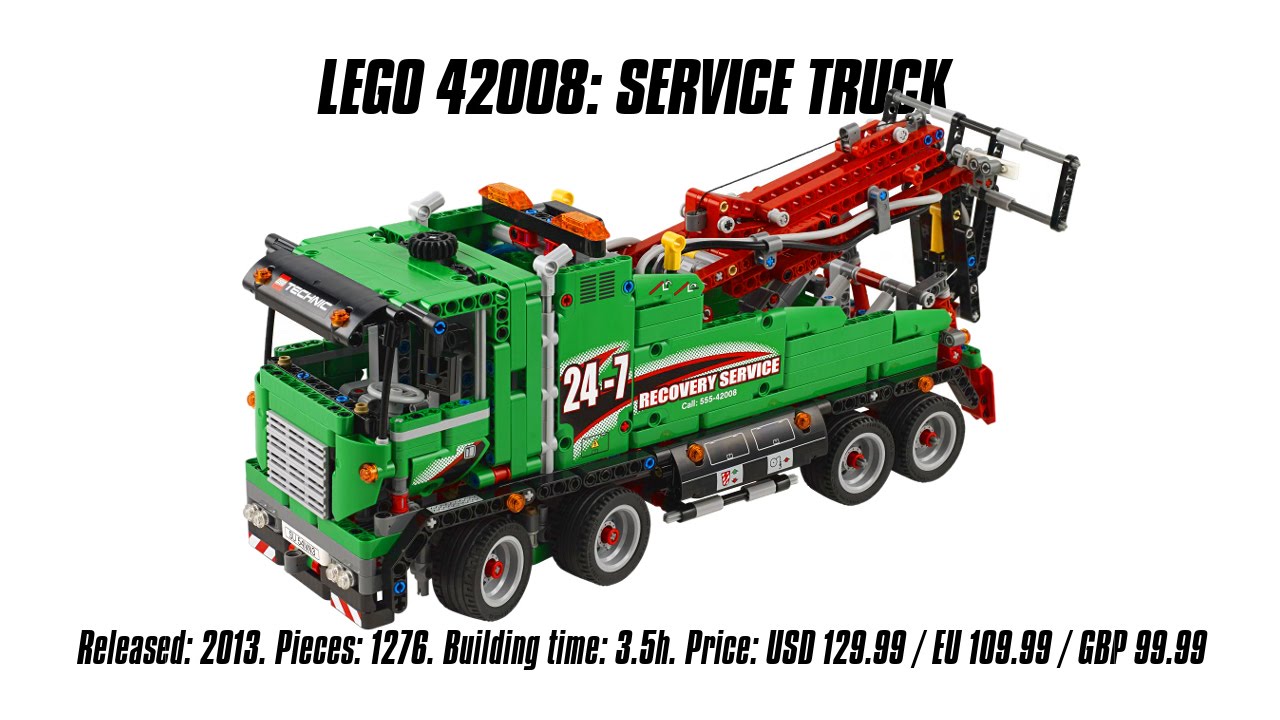 'Lego Technic 42008: Service Truck' Unboxing, Speed Build & Review | Sariel's LEGO Technic Den