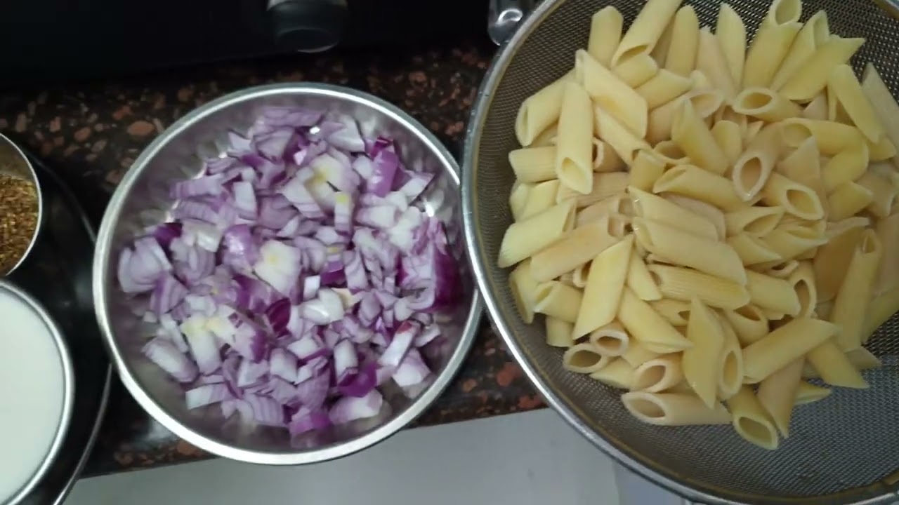 व्हाइट सॉस पास्ता कीरेसिपी 🥙🍽️