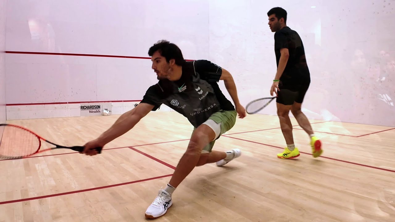 Pro Squash--Leonel Cardenas(WR #16) v Veer Chotrani(WR #59)--Full Match.