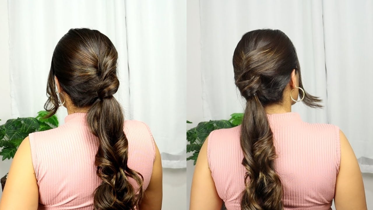 como fazer rabo de cavalo baixo elegante! Penteado rápido e fácil