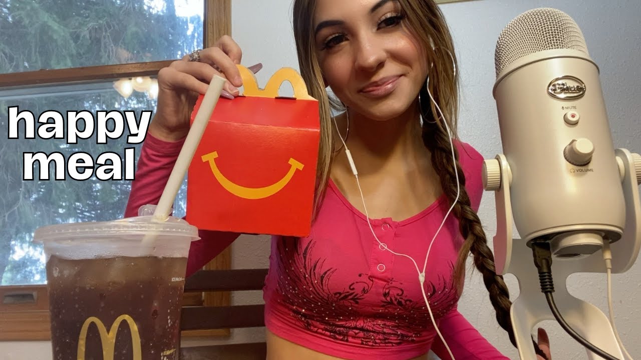 ASMR Eating McDonald’s Happy Meal