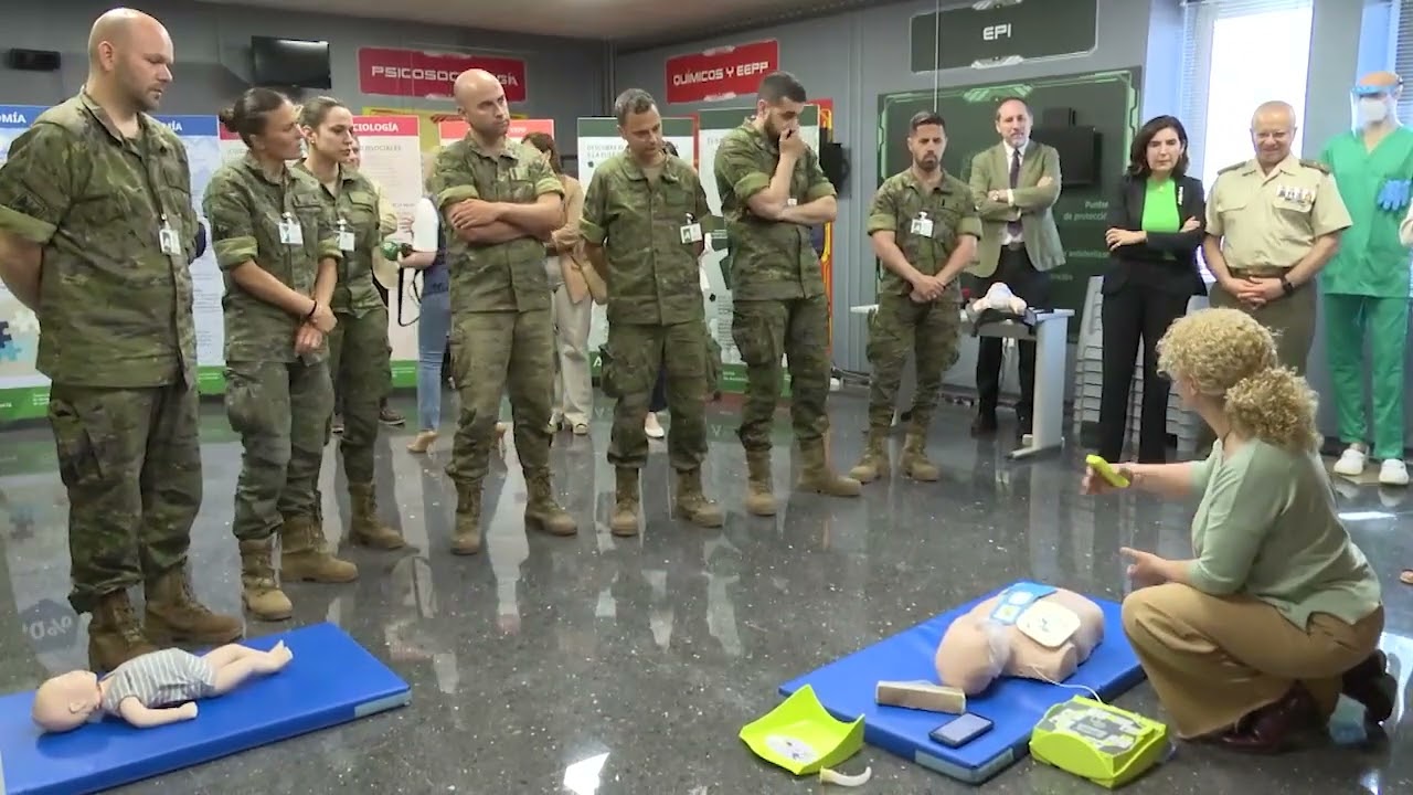 Formación que salva vidas: 400 miembros del Ejército aprenden RCP con la Consejería de Empleo