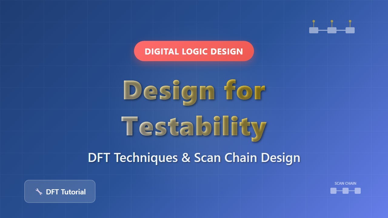 Проектирование с учетом тестируемости (DFT): цепочки сканирования и объяснение тестирования!