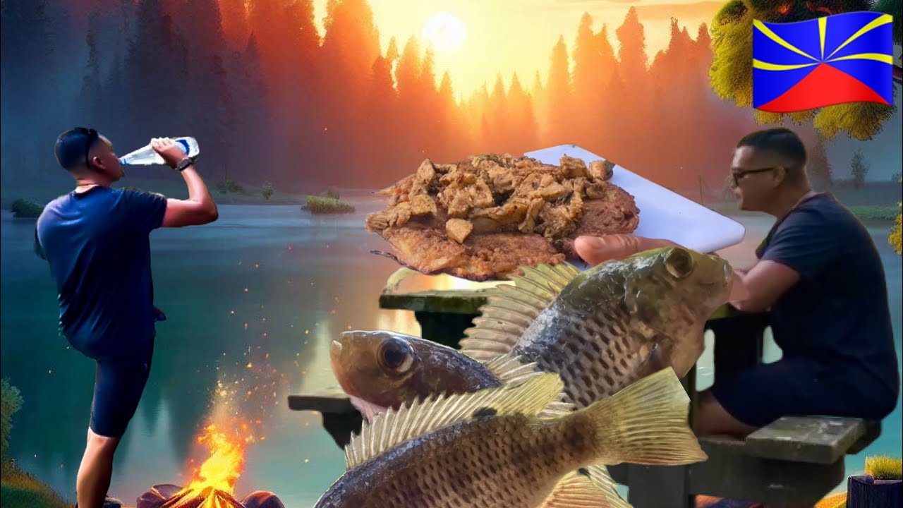 PÊCHE ET CUISINE EN NATURE / JE PARS A SALAZIE / CE LAC EST PLEIN DE LAITUES D'EAU 4k