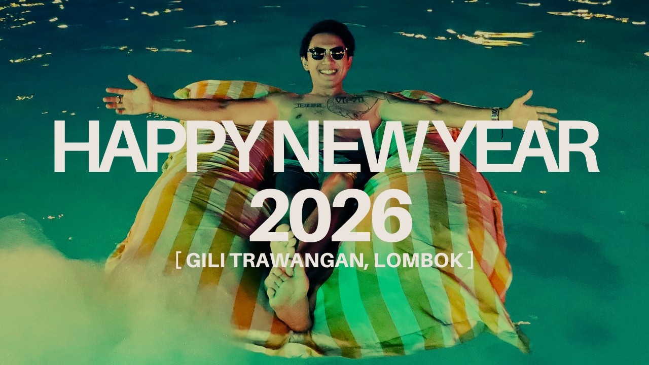 New Year Countdown PALING PECAH di Rabbit Jump Gili T!!